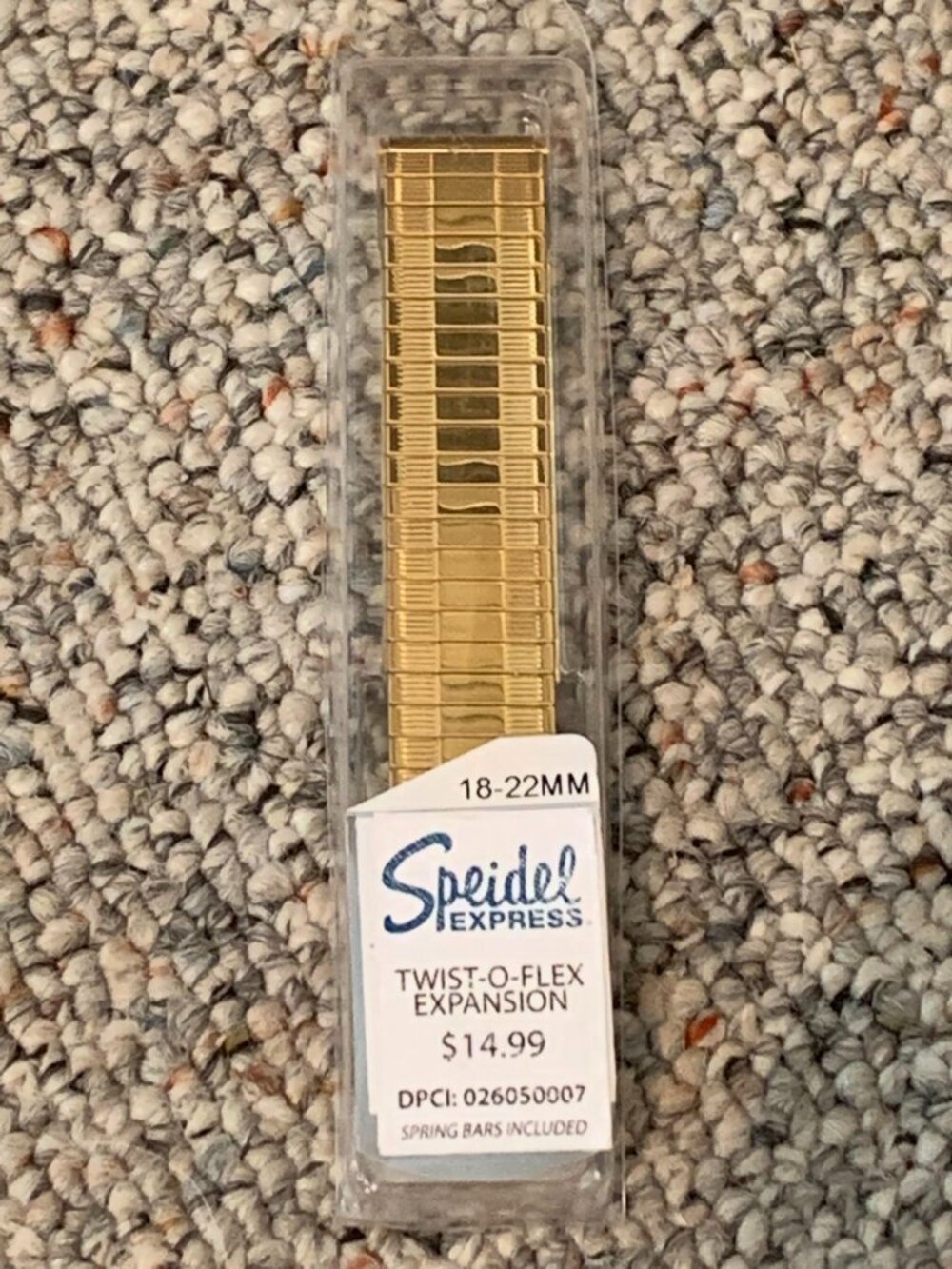 Men's Speidel Twist-O-Flex Expansion Stainless Steel Watchband 18-22mm